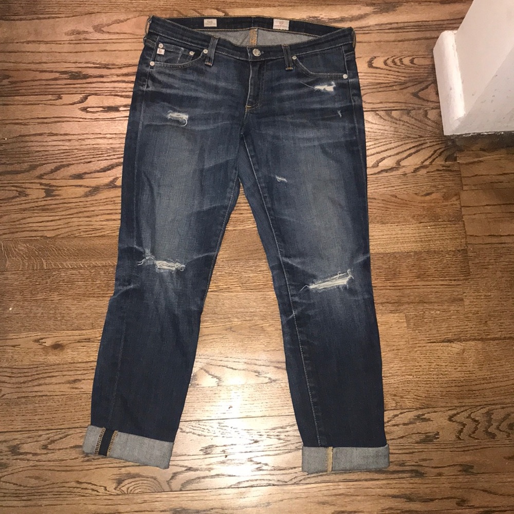 dark wash AG denim jeans